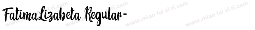 FatimaLizabeta Regular字体转换